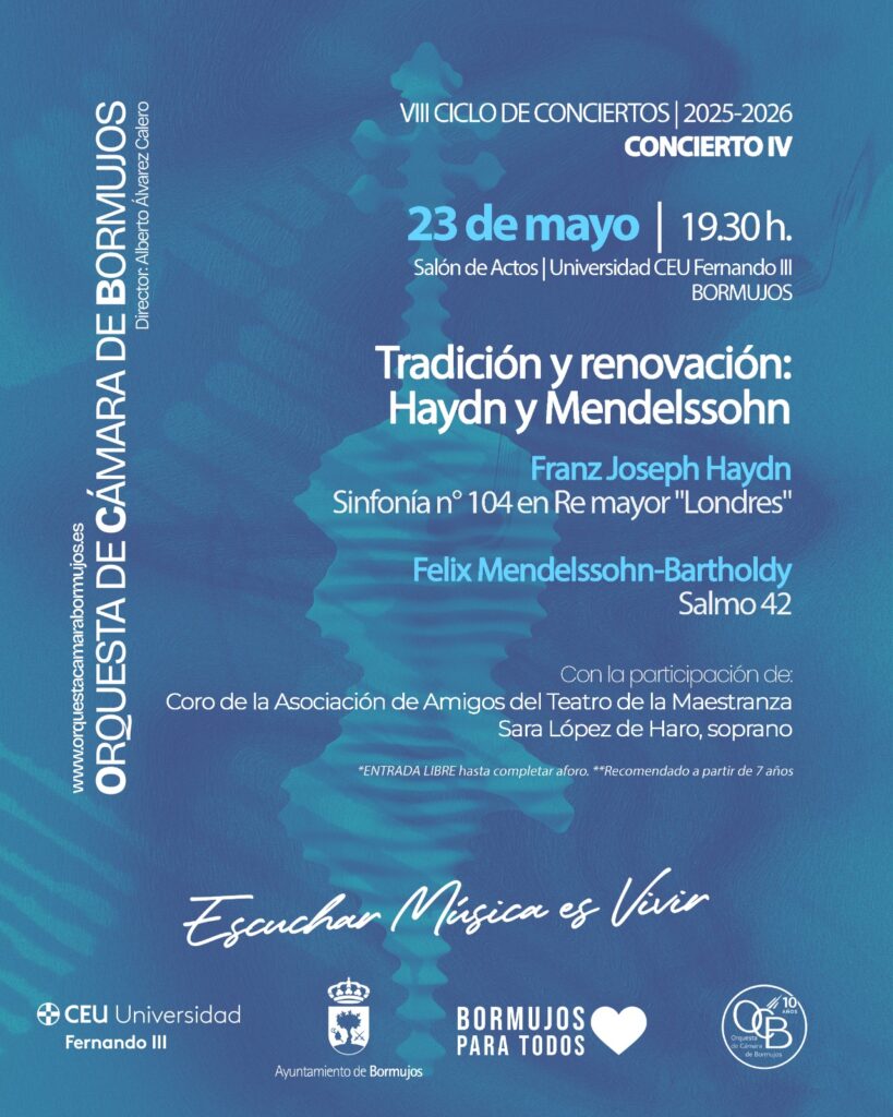 Cartel del concierto de la Orquesta de Cámara de Bormujos.